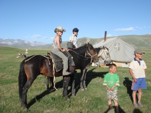 Family tour in Kyrgyzstan